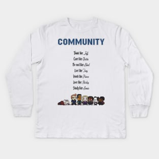 To be like Community - TV show Kids Long Sleeve T-Shirt